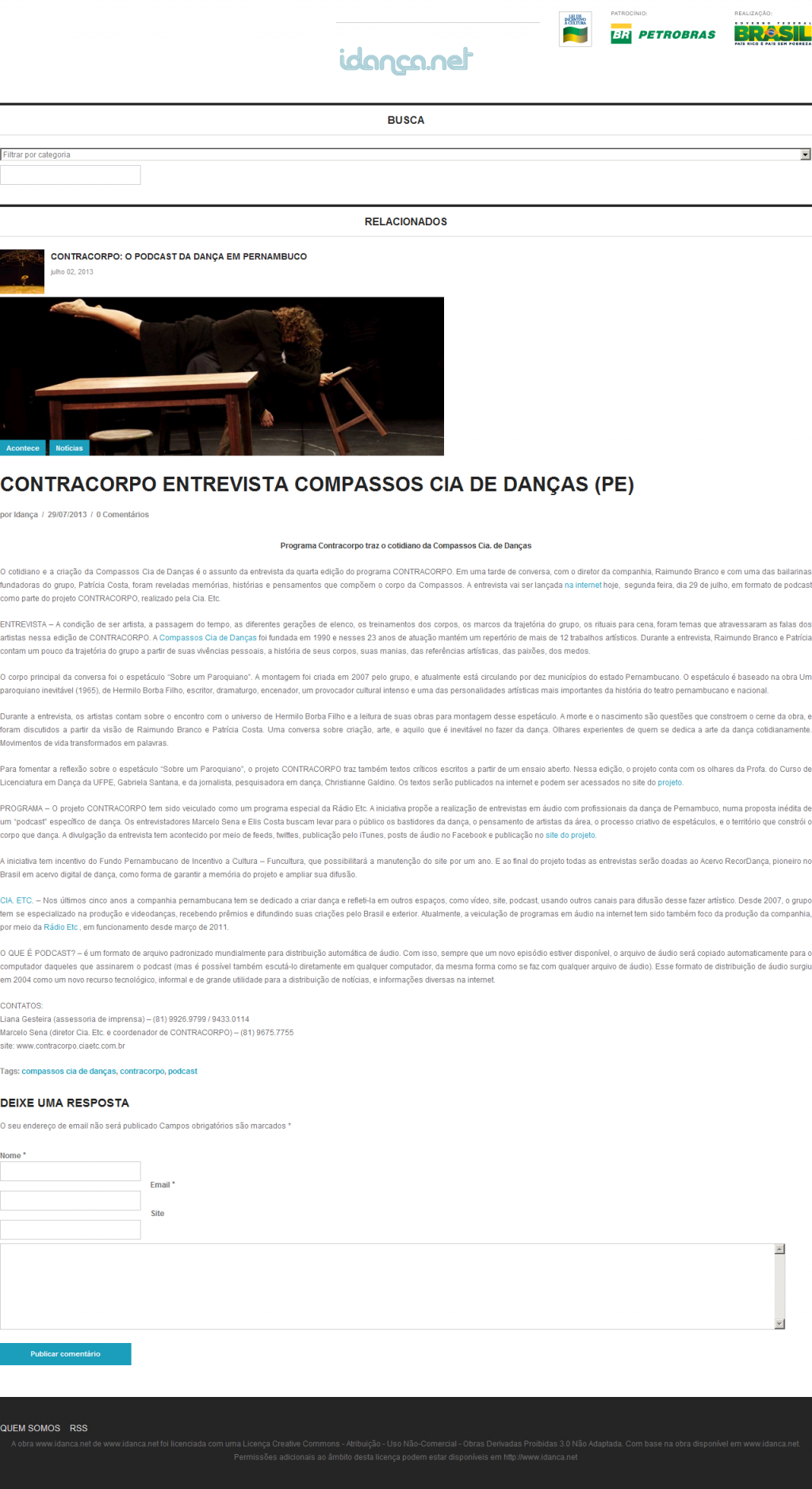 [Idança] Contracorpo entrevista Compassos Cia. de Danças (PE)